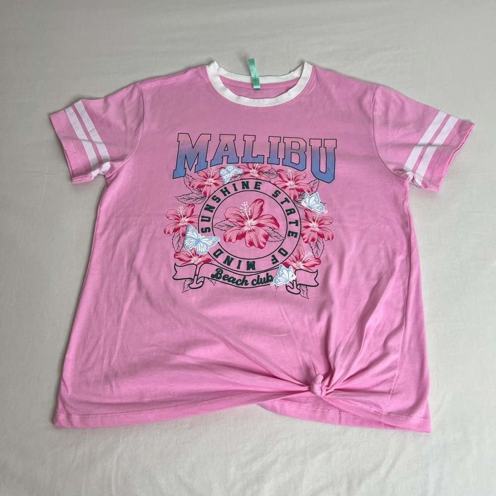 BEYOUTIFUI MALIBU GRAPHIC T SHIRT Sunshine State Of Mind Size XL